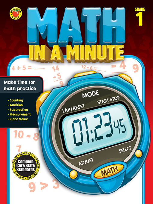 Title details for Math in a Minute, Grade 1 by Brighter Child - Available